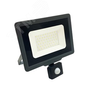 Прожектор светодиодный ДО-20Вт 6500К 1700Лм IP65 с датчиком движения Jazzway