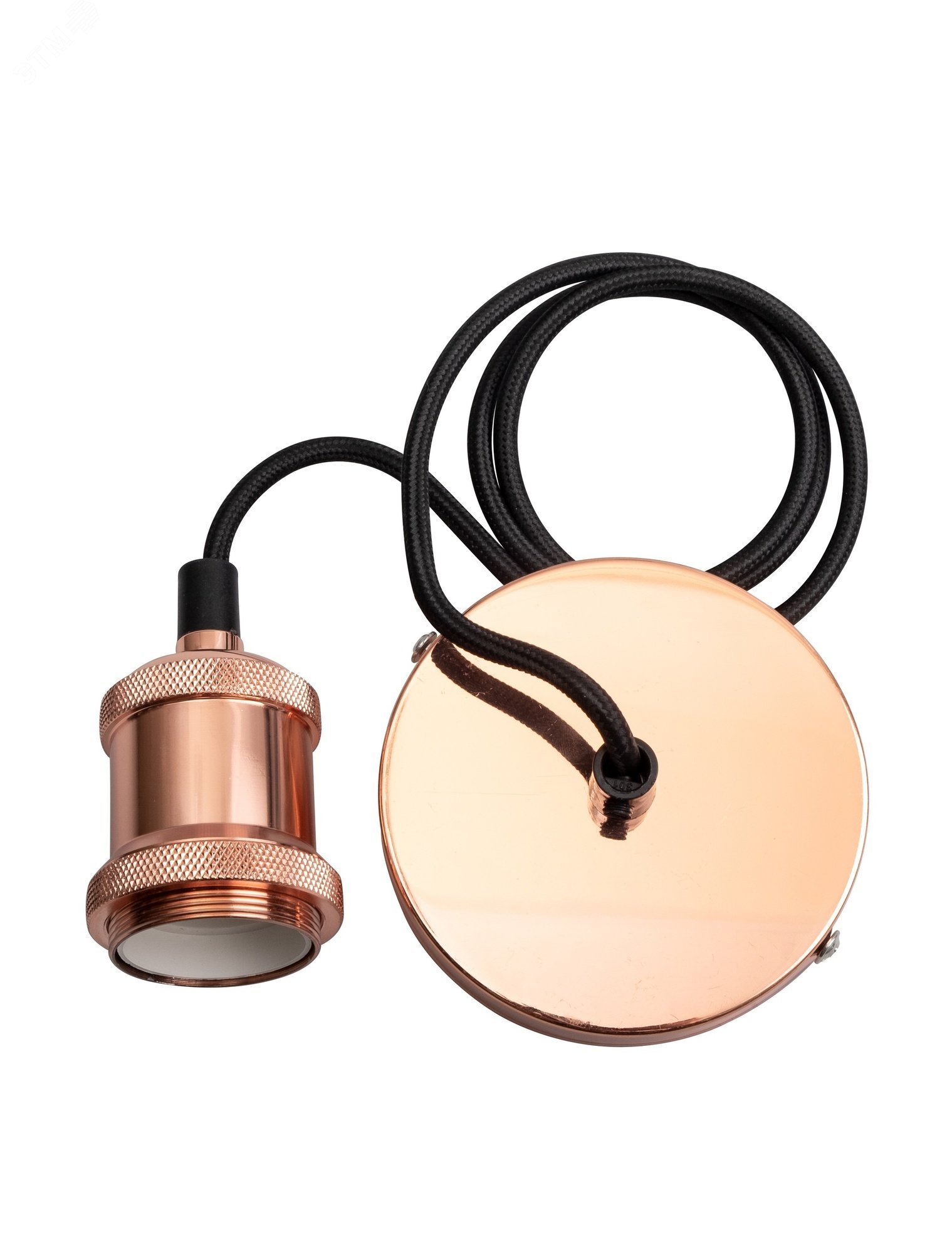 Патрон декоративный RETRO, провод 1м Е27 медь Jazzway