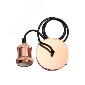 Патрон декоративный RETRO, провод 1м Е27 медь Jazzway