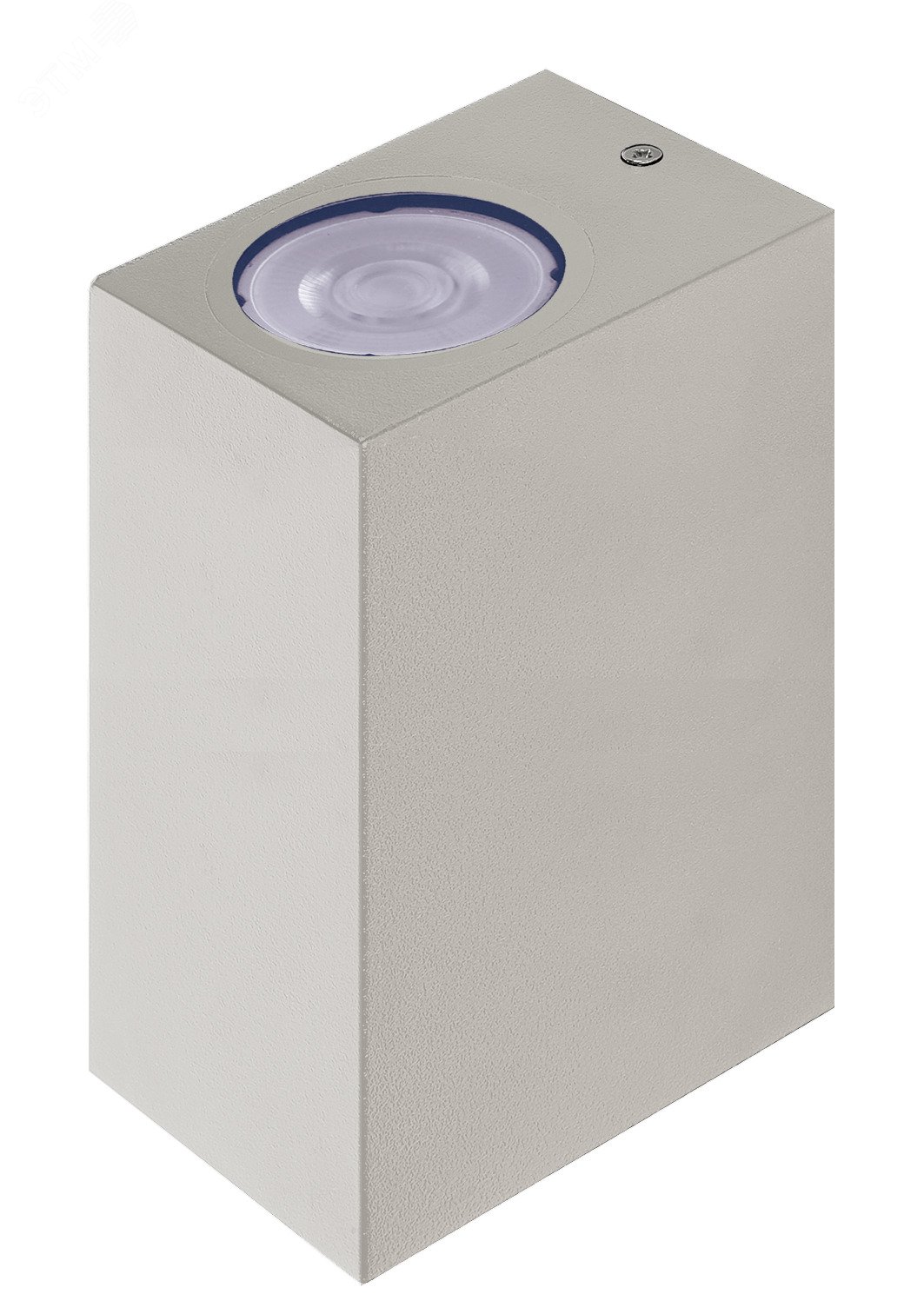 Светильник фасадный ДБУ GU10 без ламп корпус поликарбонат серый квадрат двухсторонний IP65