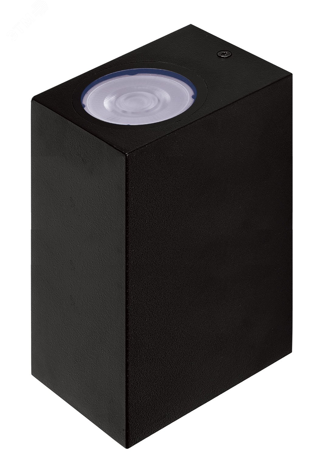 Светильник фасадный ДБУ GU10 без ламп корпус поликарбонат черный квадрат двухсторонний IP65 Jazzway