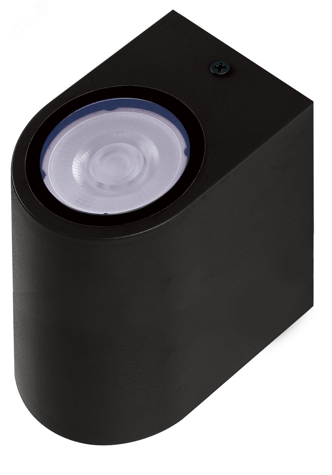 Светильник фасадный ДБУ GU10 без ламп корпус поликарбонат черный полуовал двухсторонний IP65 Jazzway