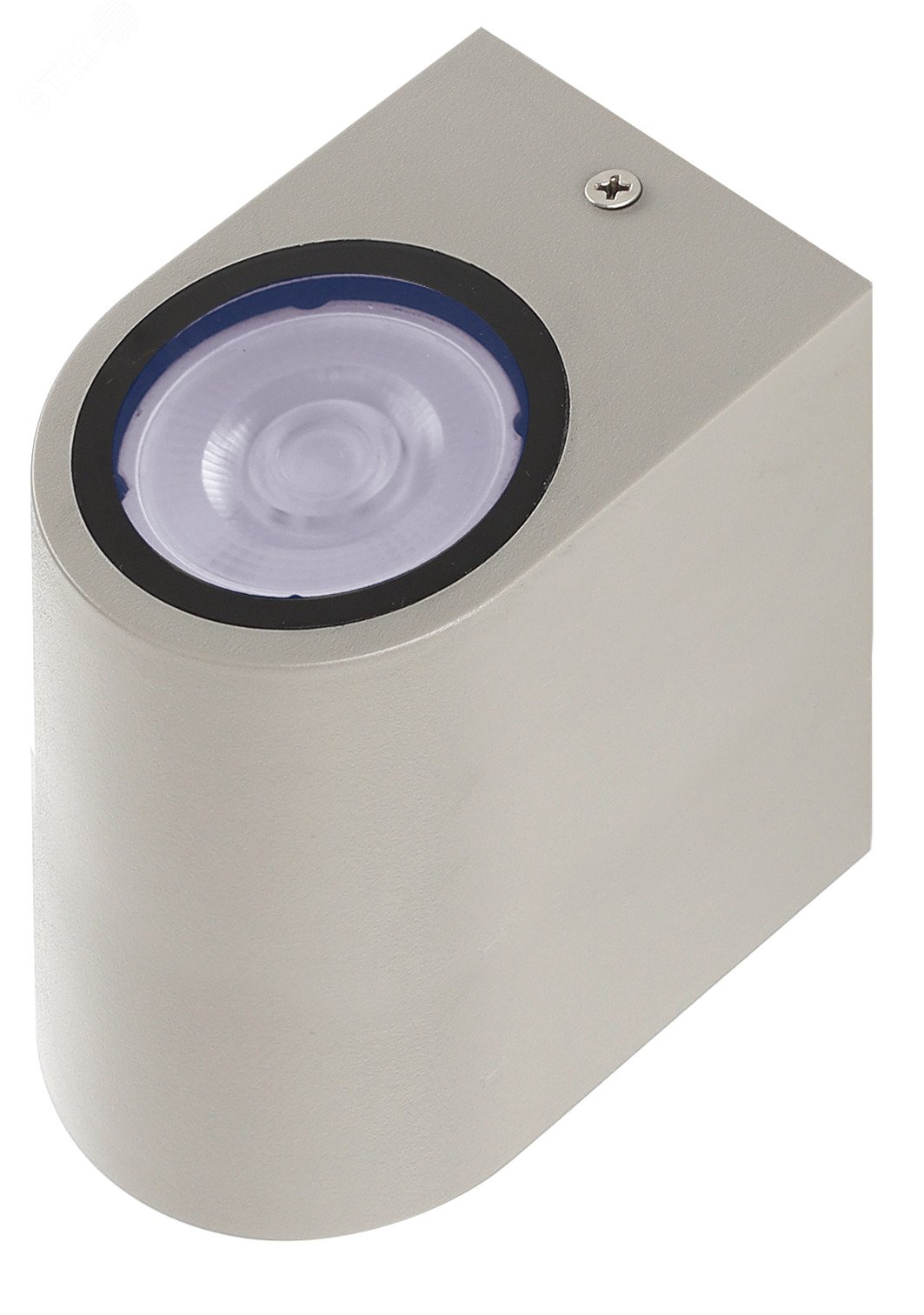 Светильник фасадный ДБУ GU10 без ламп корпус поликарбонат серый полуовал двухсторонний IP65 Jazzway