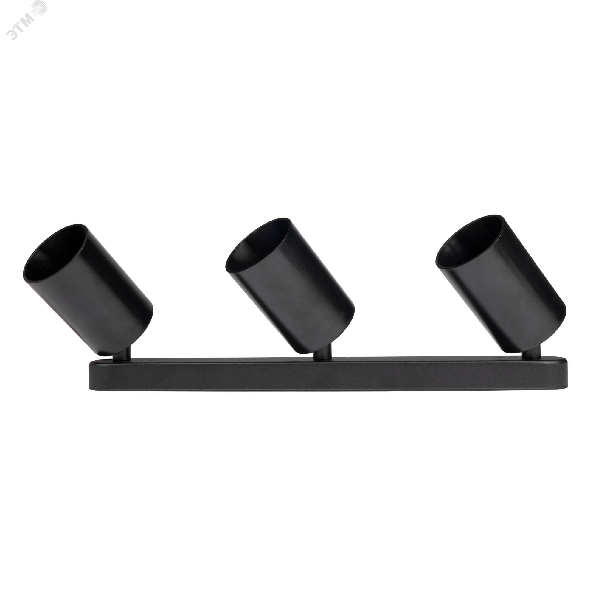 Светильник светодиодный ДПО 3xGU10 без ламп круглый черный корпус Jazzway