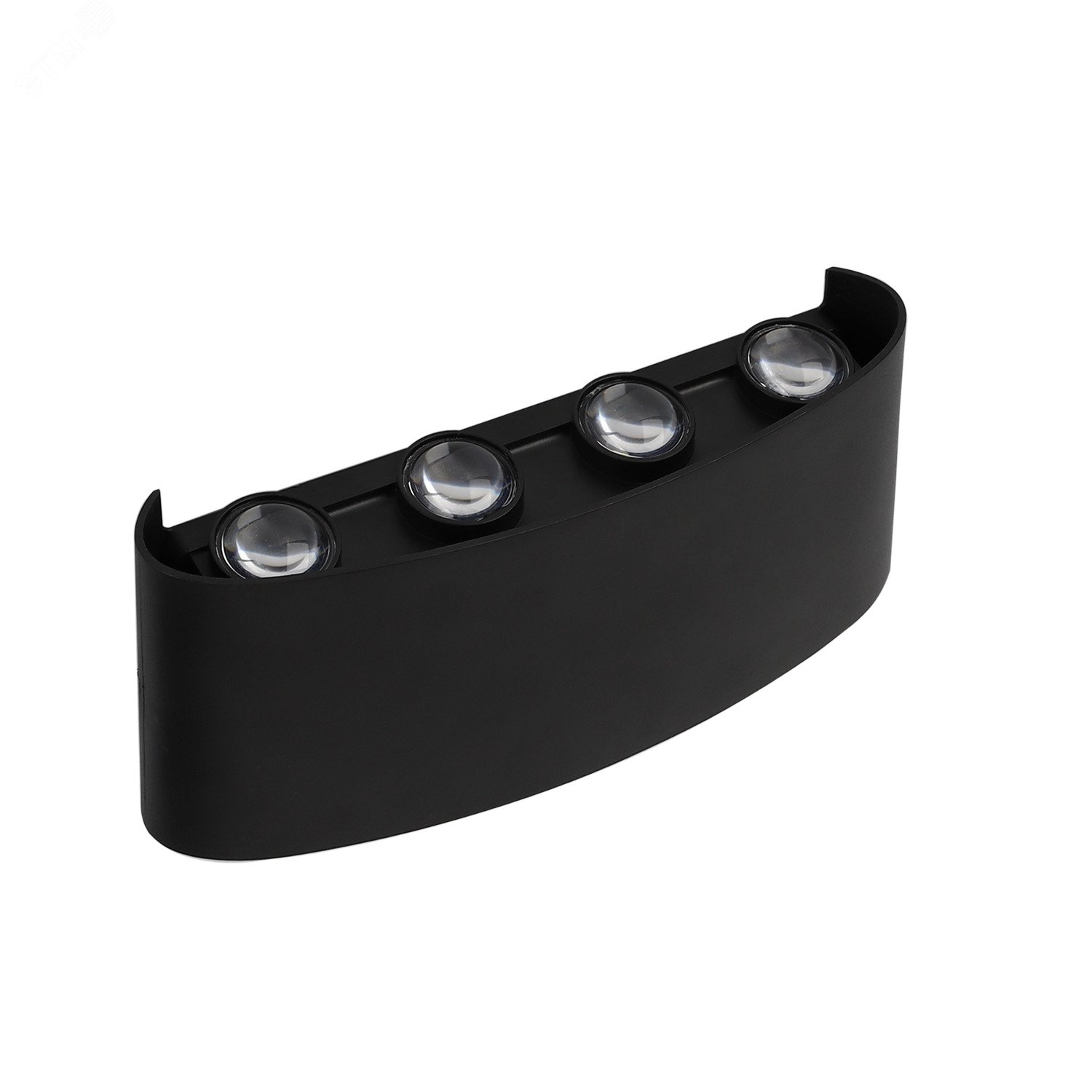 Светильник светодиодный фасадный ДБУ-8Вт 4000К 560Лм угол светораспределения 48 град. двухстороний -20..+50 град.С индекс Ra>80 корпус пластик черный 