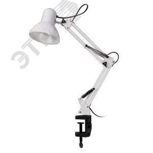 Светильник настольный TBL-01 Е27 на струбцине белый ФАZА