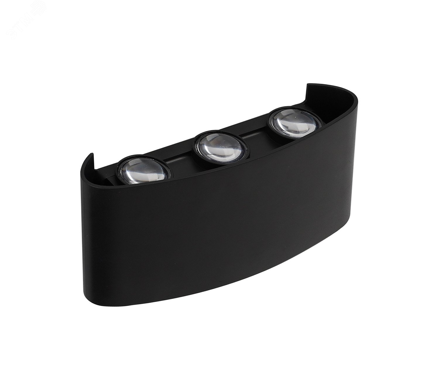 Светильник светодиодный фасадный ДБУ-6Вт 4000К 420Лм угол светораспределения 48° двухстороний -20...+50°С индекс Ra>80 корпус пластик черный IP44 Jazz