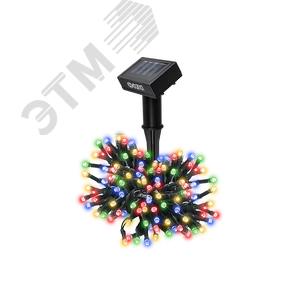Солнечная светодиодная гирлянда SLR-G01-100M мультицв., 100 LED ФАZА