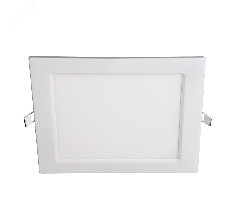 Светильник светодиодный ДВО-18w 4000K 1200 Лм IP40 WH 220мм встраиваемый квадрат