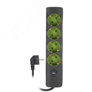 Удлинитель  ET-04-140G (4 x 1,4) заземл., выкл.JAZZway