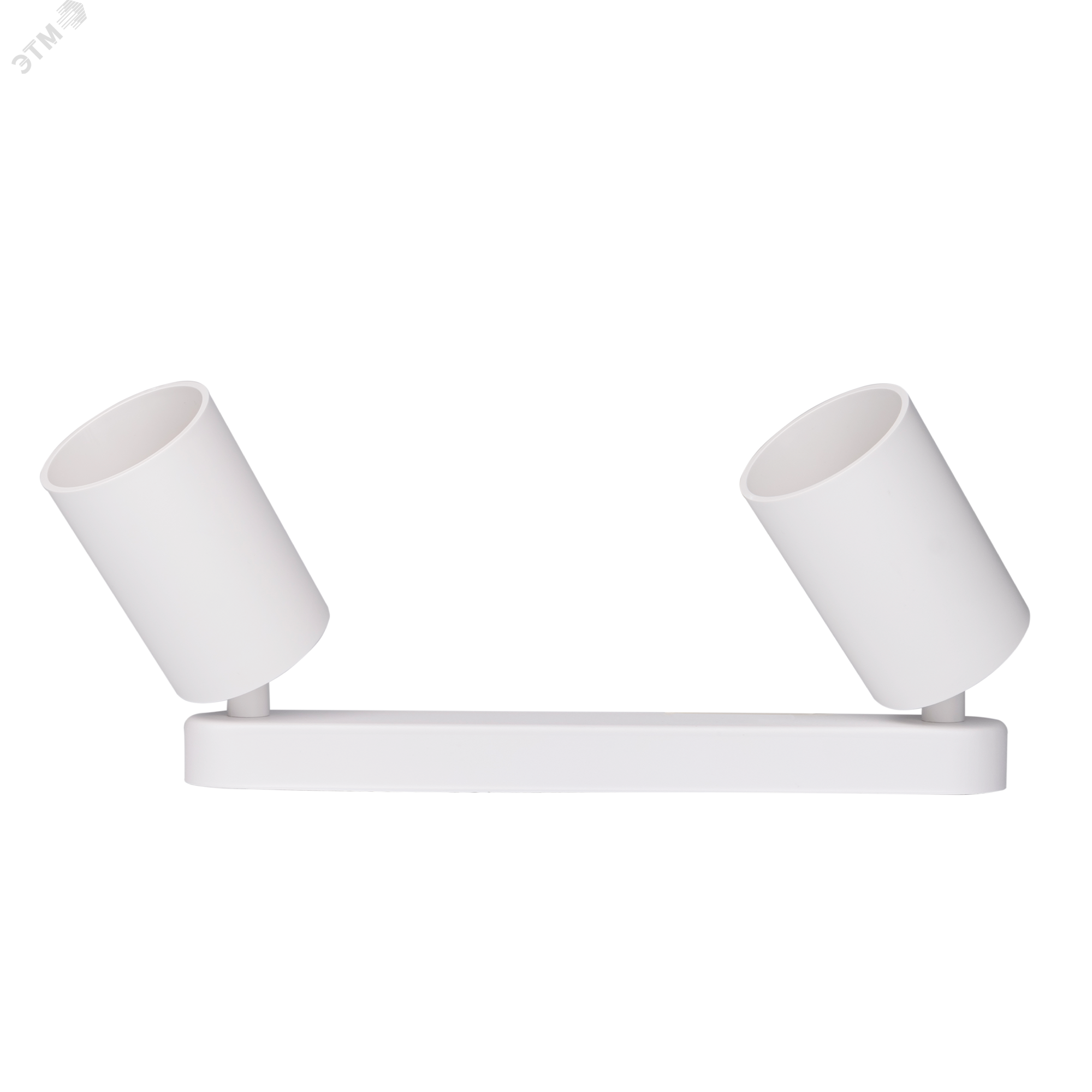 Светильник светодиодный ДПО 2xGU10 без ламп круглый белый корпус