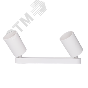 Светильник светодиодный ДПО 2xGU10 без ламп круглый белый корпус