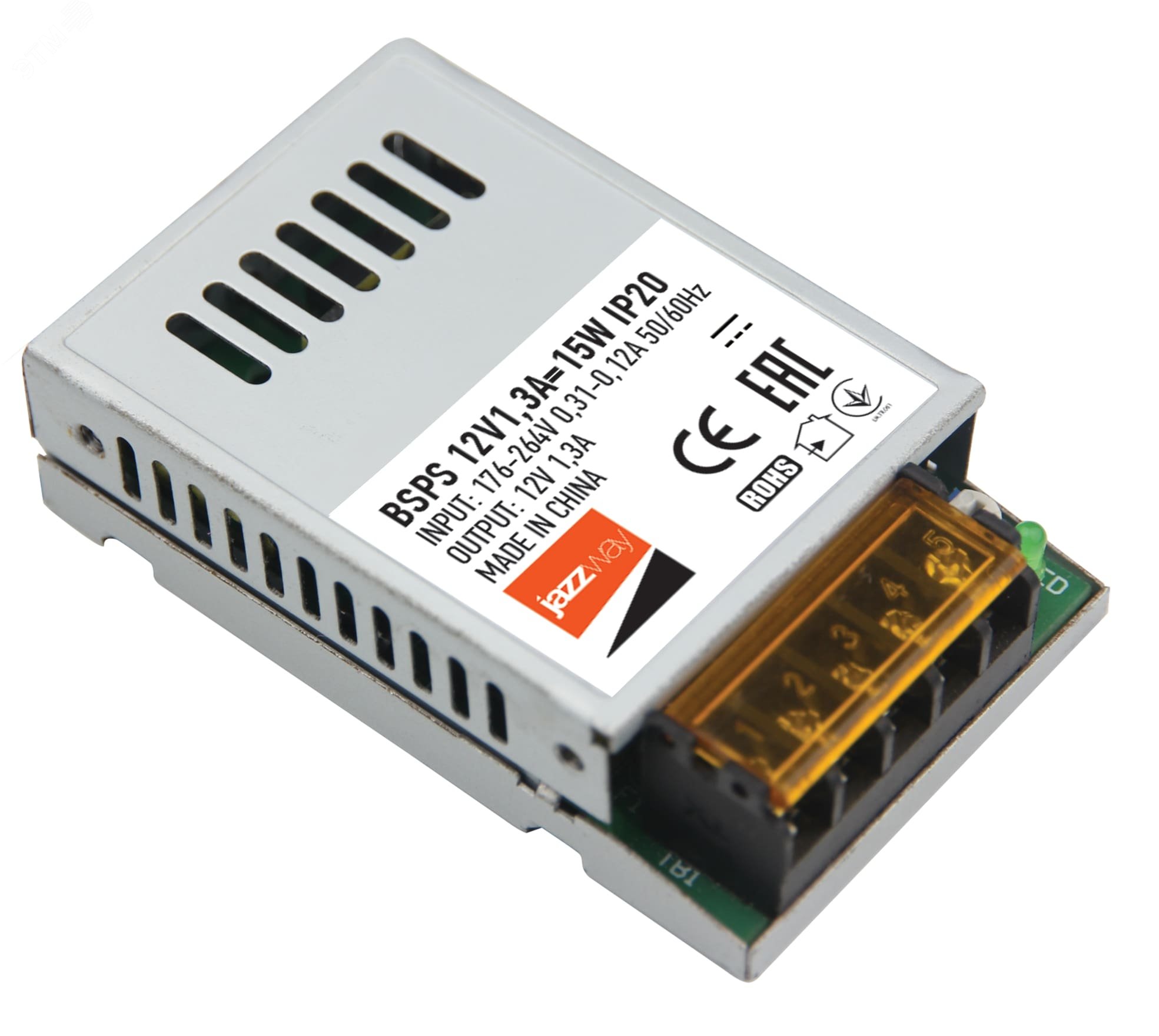 Драйвер LED, 15Вт, 12В IP20