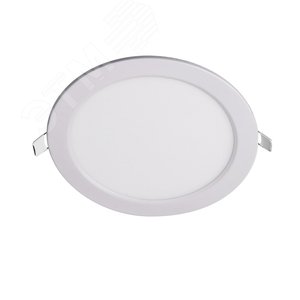 Светильник светодиодный ДВО-12w 4000K 800 Лм IP40 WH d170мм встраиваемый круг