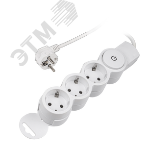 Удлинитель бытовой ФАZА FW-03-150 (3 х 1,5) с заземлением и выключателем, 10А