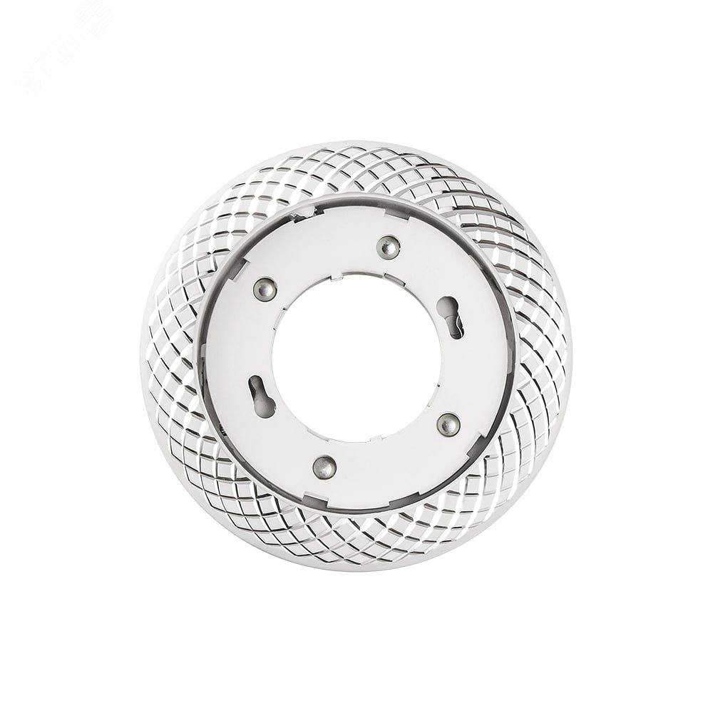 Светильник светодиодный  ДВО-15W встраиваемый под лампу GX53 декоративный AL34 белый  без лампы Jazzway