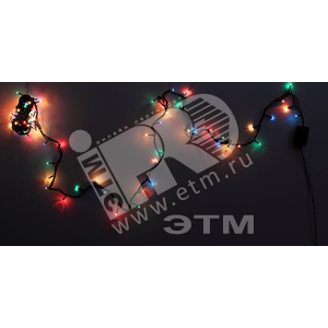 Гирлянда внутренняя 100 микроламп 5м разноцветная 8 режимов