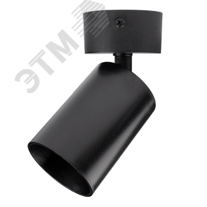 Светильник светодиодный ДПО GU10 без лампы круглый черный корпус