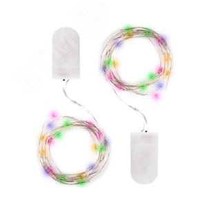 Гирлянда светодиодная Роса DC-G05-20MS2, комплект 2 шт., мульт. 20 LED, 2xCR2032 ФAZA