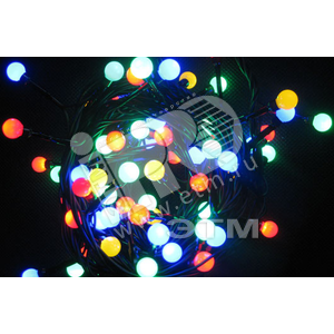 Электрогирлянда Жемчужные шарики  48LED синяя