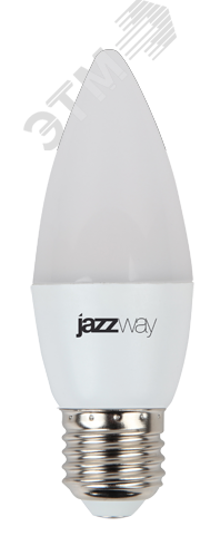 Лампа светодиодная LED 8 Вт 640Лм 4000К белая Е27 Свеча Jazzway