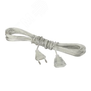 Удлинитель для светодиодных гирлянд GE-3, прозрачный, 3 м.