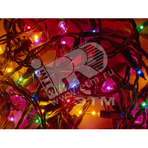 Гирлянда внутренняя 20 миниламп разноцветнная 1.2м