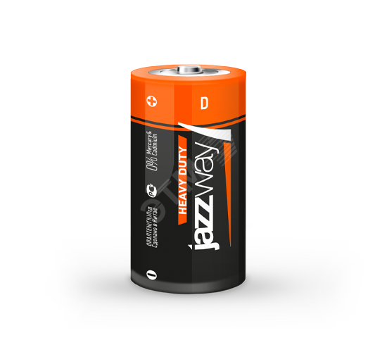 Элемент питания R20 солевой, уп. 2 шт. JAZZway Heavy Duty