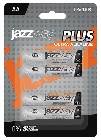 Элемент питания LR 6 (AA) алкалиновая Ultra PLUS BL-4