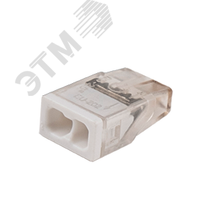 Клеммы монтажные PTC-2P 2273-202 450V 32A 0,14-4.0mm2 , 2 отверстия,  прозрачные, 100 шт.
