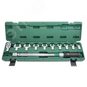 T30200NS Ключ динамометрический 1/2"DR со сменными рожковыми насадками 13-30 мм и приводом,  40-200 Нм