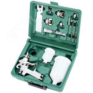 JA-6111K Набор пистолет покрасочный "Краскопульт" JA-6111 с аксессуарами, 15 предметов