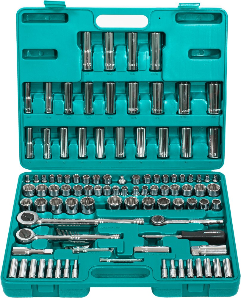 S05H48107S Набор инструмента универсальный 1/4", 3/8" и 1/2"DR, 107 предметов