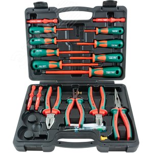 PSV118S Набор диэлектрический, отверток стержневых и шарнирно-губцевого инструмента, 18 предметов