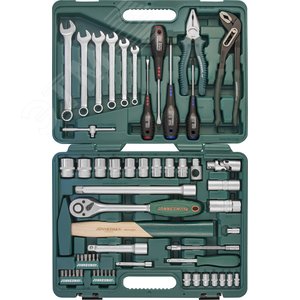 S04H52460S Набор инструмента универсальный 1/4", 1/2"DR, 60 предметов