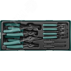 AG010150SP Набор щипцов для стопорных колец 10 предметов (ложемент)