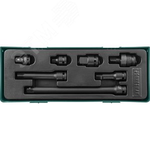 S03A401SP Набор аксессуаров для головок торцевых ударных 1/2"DR в ложементе, 7 предметов