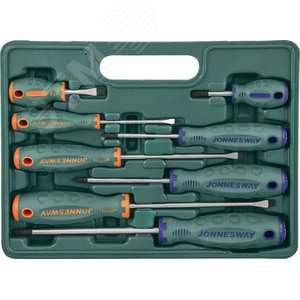 D71PP08S Набор отверток стержневых ANTI-SLIP GRIP, 8 предметов