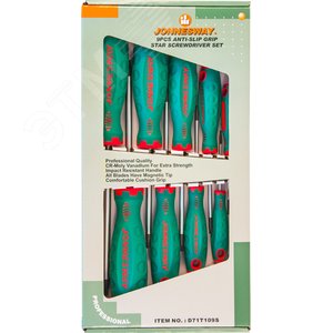 D71T109S Набор отверток стержневых TORX® ANTI-SLIP GRIP, 9 предметов