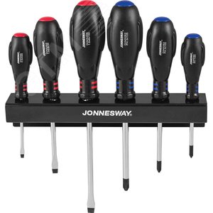 D03PR06S Набор отверток стержневых HERCULES, 6 предметов