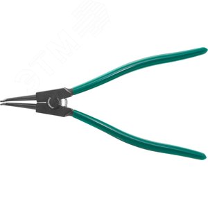 P18012D Щипцы изогнутые для стопорных колец удлиненные с ПВХ рукоятками, разжим, 85-165 мм, 3.5-4.0 мм, 310 мм