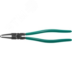 P18012B Щипцы изогнутые для стопорных колец удлиненные с ПВХ рукоятками, сжим, 85-165 мм, 3.5-4.0 мм, 310 мм