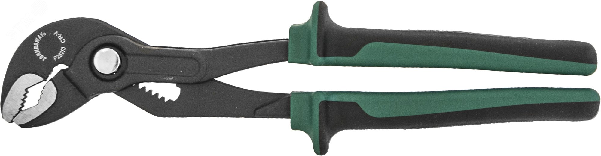 P28210 Клещи переставные с реечной регулировкой, коробчатым захватом и двухкомпонентными рукоятками, 250 мм, 0-36 мм