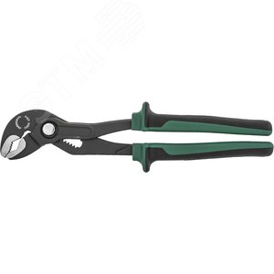 P28210 Клещи переставные с реечной регулировкой, коробчатым захватом и двухкомпонентными рукоятками, 250 мм, 0-36 мм