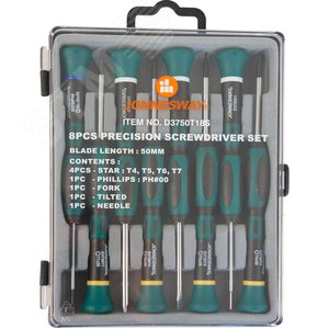 D3750T18S Набор отверток для точной механики TORX®, 50 мм, 8 предметов