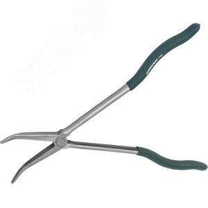 P7602 Длинногубцы удлиненные изогнутые 45, 280 мм
