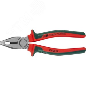 PV0817 Пассатижи диэлектрические с двухкомпонентными рукоятками, 180 мм