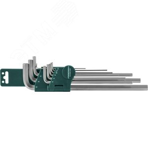H03SM109S Комплект угловых шестигранников EXTRA LONG 1,5-10мм, 9 предметов S2 материал