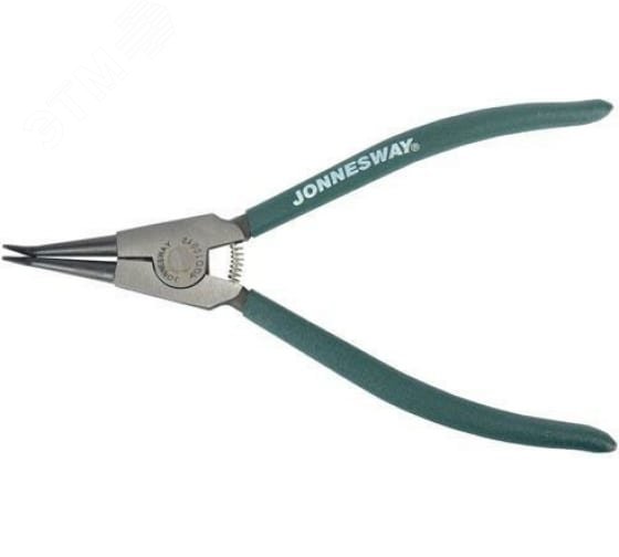 AG010012 Щипцы загнутые 90° для стопорных колец с ПВХ рукоятками, разжим, 220 мм, 32-80 мм