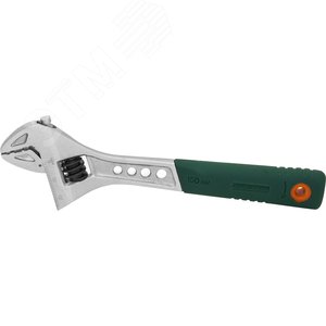 W27AT6 Ключ разводной эргономичный с пластиковой ручкой, 0-19 мм, L-150 мм